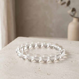 Simple Natural Clear Crystal Beaded Bracelet