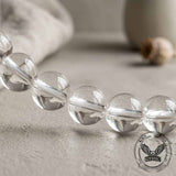 Simple Natural Clear Crystal Beaded Bracelet