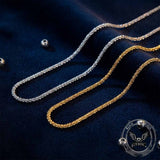 Simple Shimmering Stainless Steel Clavicle Necklace | Gthic.com