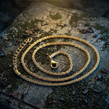 Simple Shimmering Stainless Steel Clavicle Necklace