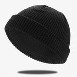 Simple Solid Color Cuffed Beanie Hat | Gthic.com