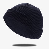 Simple Solid Color Cuffed Beanie Hat | Gthic.com