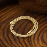 Simple Solid Color Jewelry Buckle Stainless Steel Necklace | Gthic.com