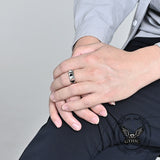 Simple Tapered Self-Defense Stainless Steel Ring | Gthic.com