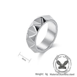 Simple Tapered Self-Defense Stainless Steel Ring