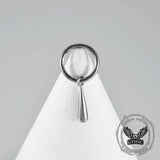 Simple Teardrop Tapered G23 Titanium Piercing Earrings