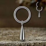 Simple Teardrop Tapered G23 Titanium Piercing Earrings