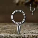 Simple Teardrop Tapered G23 Titanium Piercing Earrings