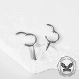 Simple Teardrop Tapered G23 Titanium Piercing Earrings