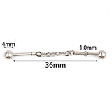 Simple Thread Chain Stainless Steel Industrial Piercing