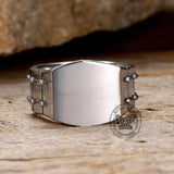 Simple Tire Stainless Steel Ring