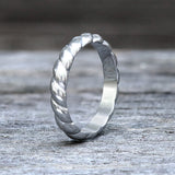 Simple Twist Stainless Steel Ring | Gthic.com