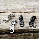 Simple Zipper Kiss Stainless Steel Stud Earrings | Gthic.com
