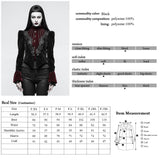 Chaqueta gótica de pana de sarga con cola de tijera