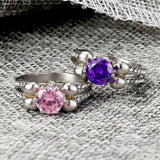 Skeleton Guard Zircon Stainless Steel Skull Ring