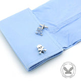 Skull Bones Halloween Gothic Copper Cufflinks | Gthic.com