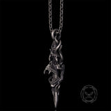 Skull Dagger Sterling Silver Gothic Pendant | Gthic.com