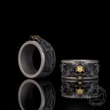Skull Double Eagle Sterling Silver | Gthic.comRing