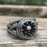 Skull Head Octopus Tentacles Sterling Silver Ring | Gthic.com