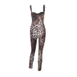 Slim Fit Sexy Leopard Print Jumpsuit | Gthic.com