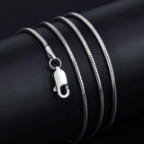 Snake Bone Sterling Silver Chain Necklace | Gthic.com
