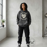 Soft Heart Sharp Edges Thorns Vintage Washed Hoodie | Gthic.com