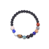 Solar System Natural Stone Beaded Bracelet | Gthic.com