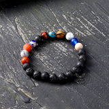 Solar System Natural Stone Beaded Bracelet