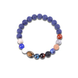 Solar System Natural Stone Beaded Bracelet