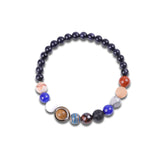 Solar System Natural Stone Beaded Bracelet