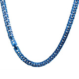 Solid Color Curb Link Chain Stainless Steel Necklace | Gthic.com