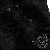 Bustier corsé de cuero de encaje negro