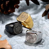 Solomon Kabbalah Stainless Steel Ring | Gthic.com