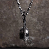 Spartan Warrior Helmet Stainless Steel Retro Pendant