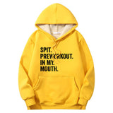 Spit Preworkout In My Mouth Crew Collar Fleece Sherpa Hoodie