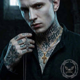 St. Michael Archangel Stainless Steel Cross Pendant | Gthic.com