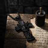 St. Michael Archangel Stainless Steel Cross Pendant