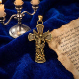 St. Michael Archangel Stainless Steel Cross Pendant
