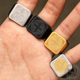 St. Benedict Cross Stainless Steel Christian Ring | Gthic.com