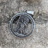 St. Christopher Stainless Steel Christian Pendant