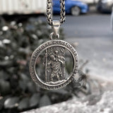 St. Christopher Stainless Steel Christian Pendant