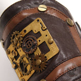 Steampunk Gear Leather Bracers | Gthic.com