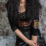 Steampunk Gear Leather Bracer