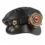 Steampunk Gears Evil Eye Newsboy Cap | Gthic.com