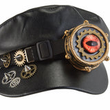 Steampunk Gears Evil Eye Newsboy Cap | Gthic.com