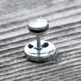 Gotische Skull Hand Bone Sterling Silver Stud Oorbellen