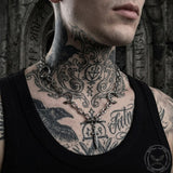 Street Punk Horseshoe Studded Sword Stainless Steel Necklace | Gthic.com