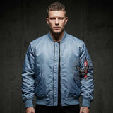 Street Solid Color Loose-Fit Bomber Jacket | Gthic.com