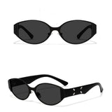 Street Stylish UV-Proof Oval-Frame PC Sunglasses | Gthic.com