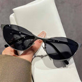 Street Y2K Metal Frame Cat-Eye Retro Sunglasses